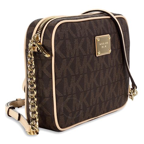 michael kors nicole large crossbody|Michael Kors Crossbody bag brown.